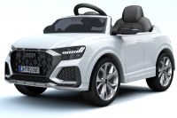 12V Licensed White Audi Q8 RS Battery Ride On Car