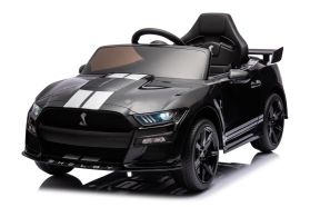 12V Mustang Shelby GT500 Licensed Black Ride On Car